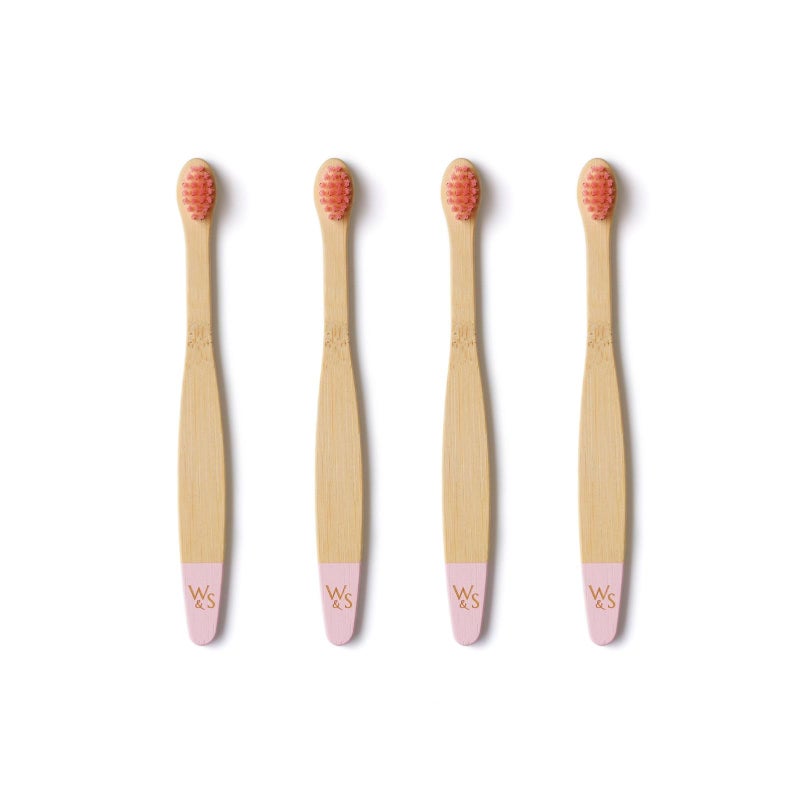 Wild Stone Wild & Stone Organic Baby Bamboo Toothbrushes | 4 Pack | Soft Bristles | 100% Compostable Handle | BPA Free | Vegan Baby Toothbrushes (Baby Blue) - Image 5